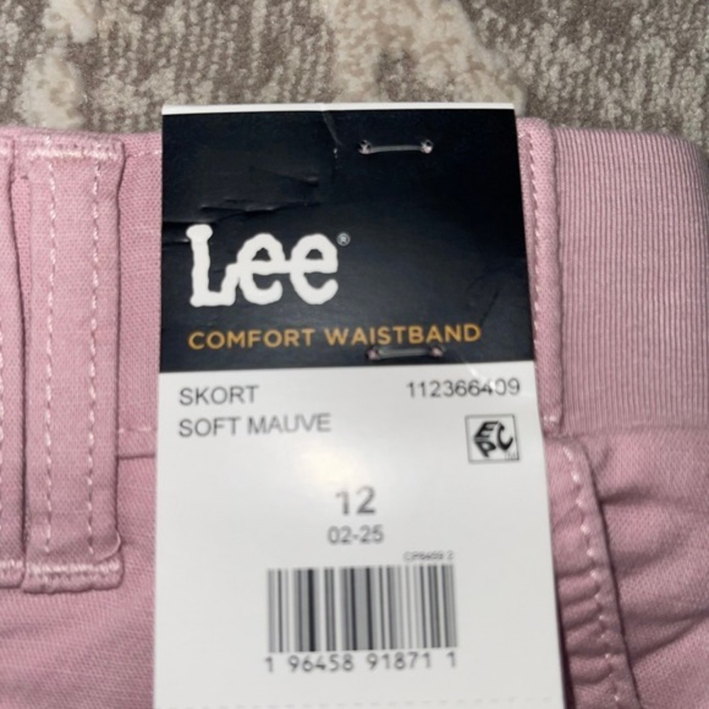 Lee Women's Skirt Size 12 Pink Comfort Waistband Casual Mini New with Tags - Picture 10 of 13